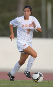 100409_2741 Tiffany Hurst, a midfielder and a defender. Photo: Stan Liu.