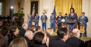 Mariachi with FLOTUS after performance