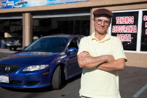 Fred Martinez, a formerly homeless veteran, is now the proud owner of a used car thanks to the Ways to Work car loan program.
