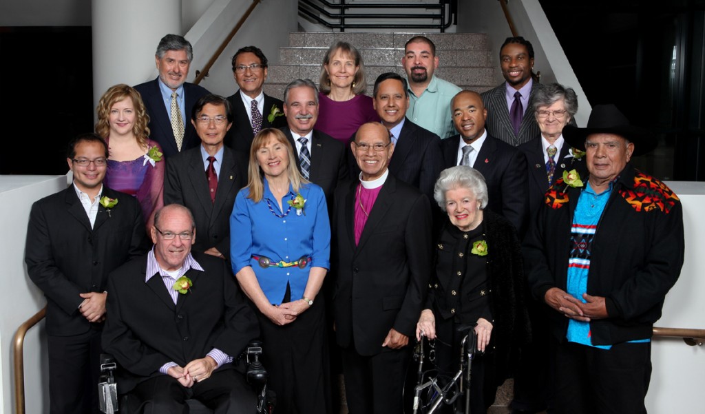 The 2012 Local Heroes recognized were: JiAel Brownell and Bishop Roy Dixon (Black History Month); Michelle Houle and Dr. Doris A. Howell (Women’s History Month); Dennis-Michael Broussard and Mike Kawamura (Asian Pacific American Heritage Month); Jill Borg Spitzer and Gussie Zaks (Jewish American Heritage Month); Larry T. Baza and Jeri Dilno (LGBT Pride Month); Michael A.V. Cruz and Danny Gutierrez (Hispanic Heritage Month); Louis Frick and Laurel Moorhead (Disability Awareness Month); and Patricia A. Dixon and Leroy Elliott (Native American Heritage Month).