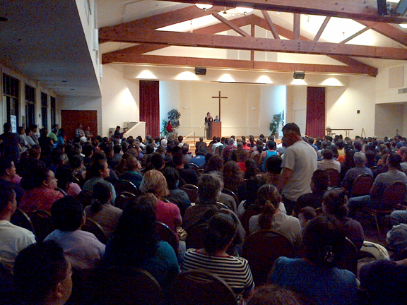 Over 800 folks voiced their support for immigration reform