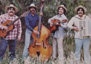 Chunky and Los Alacranes back in the ‘70s (L to R), Ramon “Chunky” Sanchez, Marco Antonio Rodriguez, Mario Aguilar and Ricardo Sanchez.  