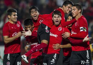 The Under 20 celebrates their victory over Club Leon