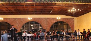 Banda Sinfónica Juvenil de  Casa de la cultura de playas de Tijuana, en uno de sus ultimos conciertos de fin de año