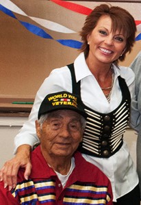 Joe Renteria with his granddaughter