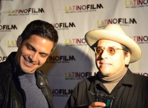 Actor Enrique Murciano y el director Richard Montoya del Film Agua y poder