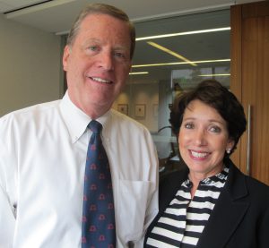D.A. candidate Robert Brewer with wife, Irma Gonzalez. (photo by Mark Day)