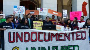 The Hispanic community demands health care for the undocumented.