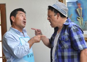 Mike Gomez (left) as Felix with Paul Rodriguez as Oscar