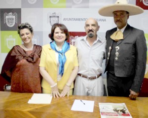 Personalidades vinculadas con la charreada en el Cortijo San José de Playas de Tijuana. Rocío Gallardo, Martina Montenegro, E