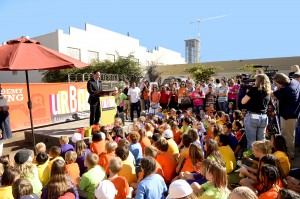 At a groundbreaking ceremony held Oct. 25 for the new Urban Discovery Academy’s campus in the East Village, San Diego City Council President Todd Gloria told a group of students, parents and community leaders that educational opportunities downtown would benefit the entire community.