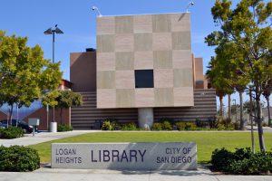 The new Logan Hieghts Library serving the Barrio Logan community. Opened in 2009