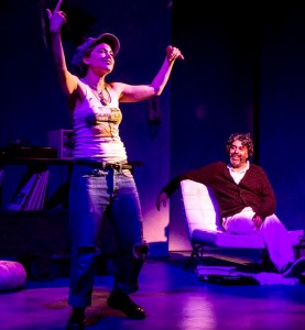 Summer Spiro, who plays Trish the radical, stars along side Herbert Siguenza. Photo by Daren Scott  