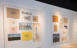 The artwork of Guillermo Acevedo on display at the San Diego International Airport.