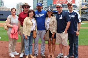 Chula Vista native and Los Angeles Dodger Adrian Gonzalez meets community leaders from Chula Vista as part of the Chula Vista Community Series at Petco Park.