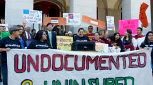 The Hispanic community celebrates another step toward Health Care for the undocumented.