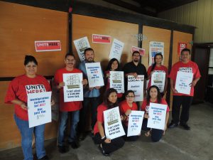 Unite Here, Local 30, workers protested against the so-called EB5 $500,000 green card program.