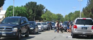 Typical tough traffic day at Eastlake High School