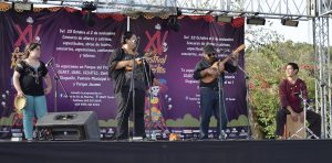 Grupo La pura pulpa, amenizando el momento con sus estupendas ejecuciones musicales