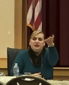 Board member Luciana Corrales