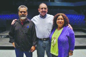 Director de Escena-Fernando Rodríguez-Rojero Lic. Manue-FelipeBejarano-Giacoman Director-del ICBC y la dramaturga-Virginia Hernández.