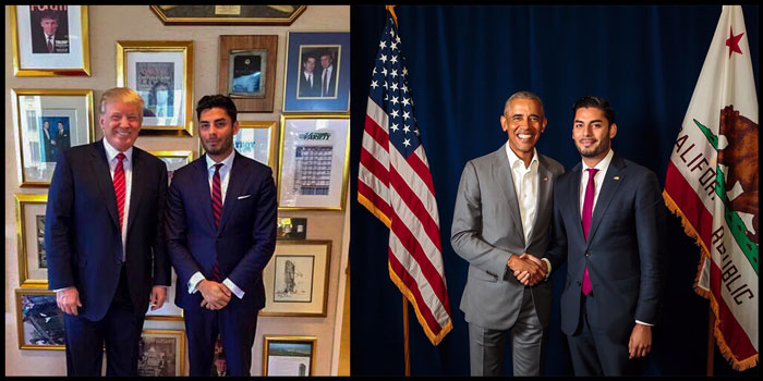 Campa-Najjar with Trump and Obama