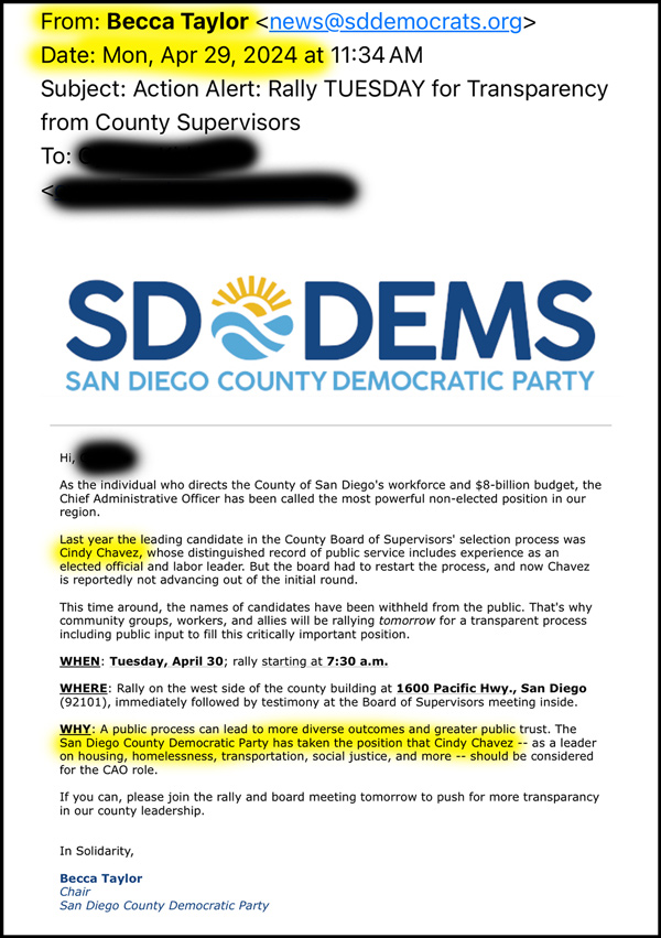 Chavez Dem email