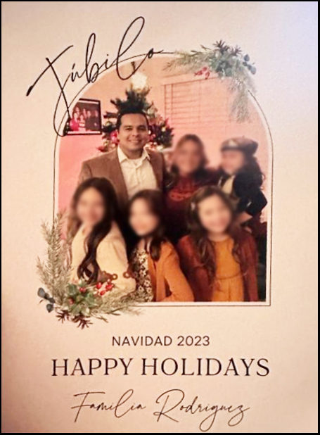 Rodriguez Christmas cards
