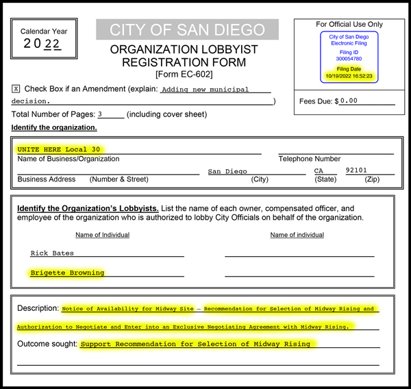 Brigette Browning disclosure